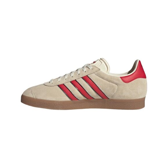 adidas Gazelle Manchester United - Men's (JS3040, Cream/Core Black) Size 11.5